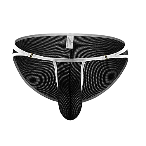 SKFLABOOF Herren Unterwäsche String Tanga Herren Herren Tanga Suspensorium Herren Men Underwear Unterhosen Männer Weiß Herren Sexy Unterwäsche Tanga Schwarz Herren Tanga Slips von SKFLABOOF