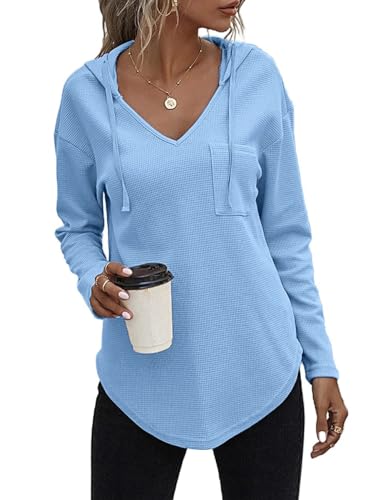 SKFLABOOF Kapuzenpullover Damen Hoodie Pullover Sweatshirt Langarm Tops Casual Oberteile M-3XL von SKFLABOOF