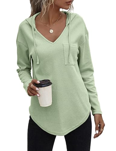 SKFLABOOF Kapuzenpullover Damen Hoodie Pullover Sweatshirt Langarm Tops Casual Oberteile M-3XL von SKFLABOOF