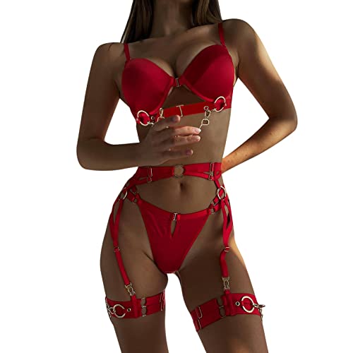 SKFLABOOF Nahtlose Slips Damen Damen Unterwäsche Sexy Erotisch Dessous Set Reizwäsche Sexy Unterwäsche Dessous Sexy Dessous Kleid Damen Sexy Bielizna Damska Sexy Frauen Unterwäsche Set Sexy von SKFLABOOF