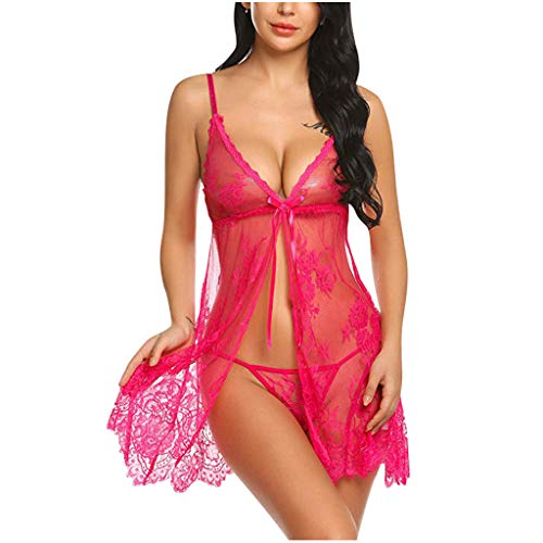 SKFLABOOF Negligee Damen Sexy Strumpfhalter Damen Bademantel Kurz Damen Netzstrumpfhose Schwarz Dessous Grosse Grössen Damen Sexy Body Nigleege Sexy Damen Straps Strümpfe Sexy Underwear Women Für Sex von SKFLABOOF