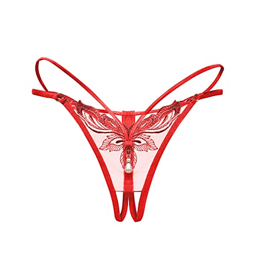 SKFLABOOF Ouvert Slip Offen Tanga Damen Sexy Spitze Sissy Dessous Männer Hipster Unterwäsche Damen String Damen Unterhosen Damen Baumwolle Damen Tanga Mehrpack Sexy String Sexy Tanga von SKFLABOOF