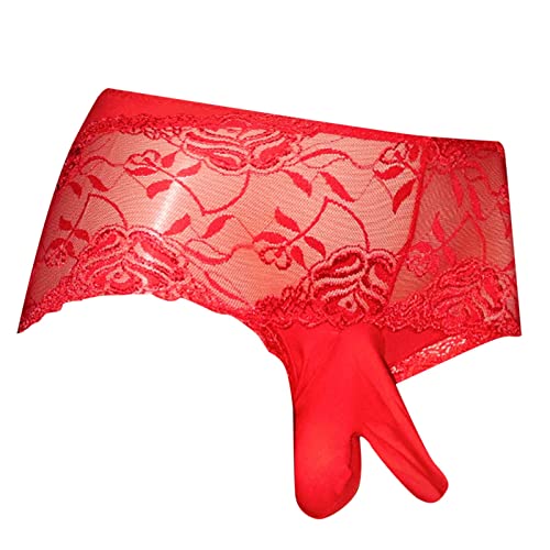 SKFLABOOF Sexy Unterwäsche Für Frau Sissy Dessous Männer Slips Herren Herren Tanga Slips Lustige Boxershorts Für Männer Latex Slip Mit Plug Herren Herren String Transparent Men Underwear von SKFLABOOF