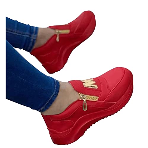 SKFLABOOF Sneaker & Sportschuhe Für Damen Sale Knöchelhohe Comfort Schuhe Orthopädische Römer Shuhe Stützschuhe Buty Letnie Damskie Mit Absatz Frühling Chucks Shoes von SKFLABOOF