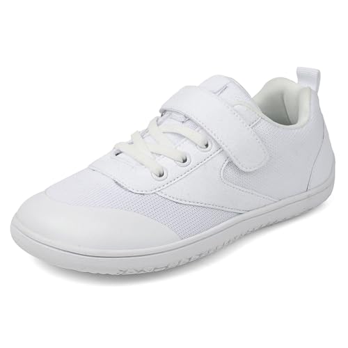SKFLABOOF Sportschuhe Kinder Outdoor Laufschuhe Tennisschuhe Turnschuhe Mädchen Kinderschuhe Trekkingschuhe Hallenschuhe Wanderschuhe Sommerschuhe Jungen Outdoorschuhe Weiß 26/EU von SKFLABOOF