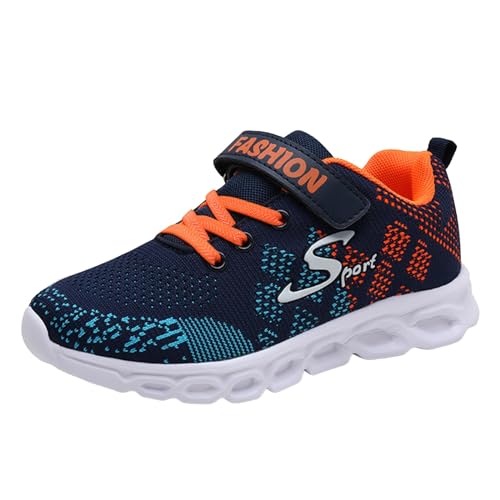 Sportschuhe Kinder Sommerschuhe Turnschuhe Jungen Tennisschuhe Hallenschuhe Mädchen Kinderschuhe Wanderschuhe Trekkingschuhe Outdoor Laufschuhe Outdoorschuhe Dunkelblau 34/EU von SKFLABOOF