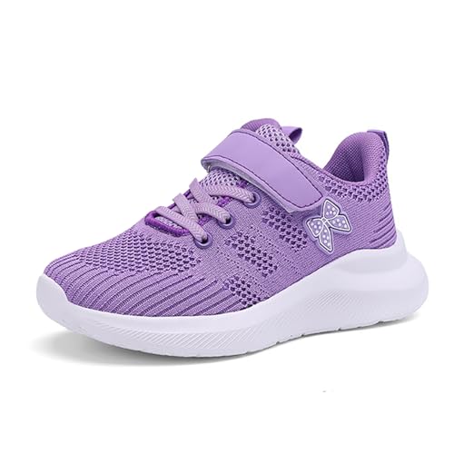 SKFLABOOF Sportschuhe Kinder Turnschuhe Mädchen Sommerschuhe Jungen Tennisschuhe Hallenschuhe Kinderschuhe Wanderschuhe Trekkingschuhe Outdoor Laufschuhe Outdoorschuhe Hellviolett 36/EU von SKFLABOOF