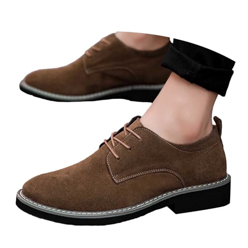 SKFLABOOF Trachtenschuhe Herren - Haferlschuhe für Männer Echtleder Herrenschuhe fürs Oktoberfest und Feierlichkeiten Mittelalter Trachten Schuhe Anzugschuhe Sneaker F 002b Kaffee, 40 EU von SKFLABOOF