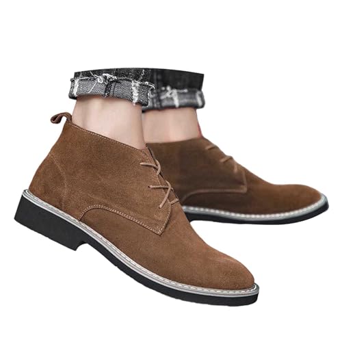 SKFLABOOF Trachtenschuhe Herren - Haferlschuhe für Männer Echtleder Herrenschuhe fürs Oktoberfest und Feierlichkeiten Mittelalter Trachten Schuhe Anzugschuhe Sneaker F 003b Kaffee, 39 EU von SKFLABOOF