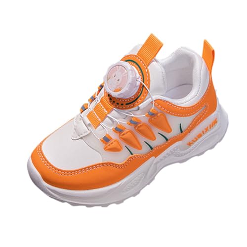 SKFLABOOF Turnschuhe Mädchen Hallenschuhe Outdoor Jungen Tennisschuhe Kinder Sportschuhe Trekkingschuhe Wanderschuhe Laufschuhe Kinderschuhe Sommerschuhe Outdoorschuhe Orange 34/EU von SKFLABOOF