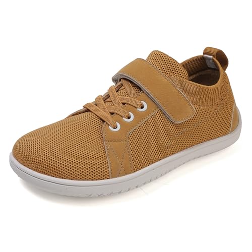 SKFLABOOF Turnschuhe Mädchen Hallenschuhe Outdoor Laufschuhe Kinder Trekkingschuhe Sportschuhe Tennisschuhe Wanderschuhe Sommerschuhe Kinderschuhe Jungen Outdoorschuhe Braun 32/EU von SKFLABOOF