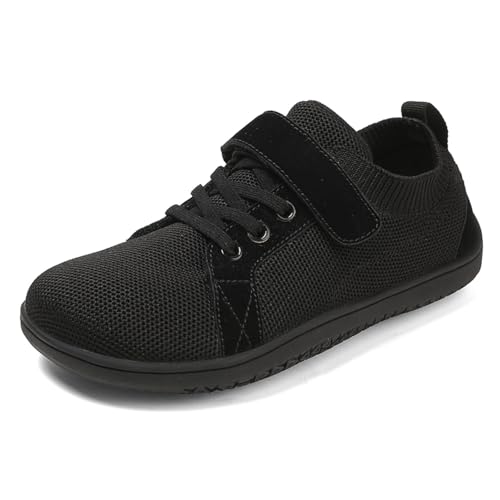 SKFLABOOF Turnschuhe Mädchen Hallenschuhe Outdoor Laufschuhe Kinder Trekkingschuhe Sportschuhe Tennisschuhe Wanderschuhe Sommerschuhe Kinderschuhe Jungen Outdoorschuhe Schwarz 27/EU von SKFLABOOF