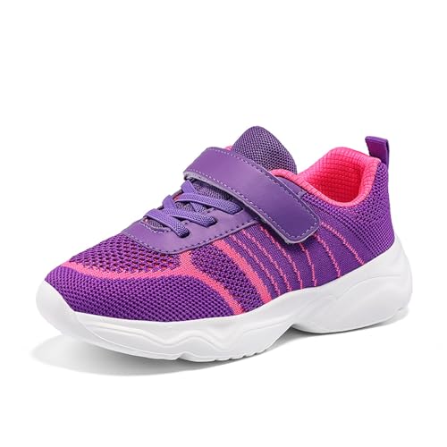 Turnschuhe Mädchen Sportschuhe Kinder Outdoor Jungen Tennisschuhe Hallenschuhe Trekkingschuhe Wanderschuhe Laufschuhe Sommerschuhe Kinderschuhe Outdoorschuhe Lila 36/EU von SKFLABOOF