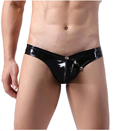SKFLABOOF Unterhosen Herren Ouvert Reizwäsche Slip Herren Unterwäsche Männer Latex Slip Rote Unterwäsche Frauen Sexy Herren Unterwäsche Hot Pants Sexy von SKFLABOOF
