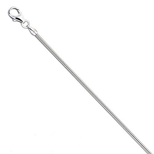 Skielka Designschmuck Schlangenkette Damen Herren Silber 925 Halskette 1,2 mm rhodiniert von Skielka Designschmuck