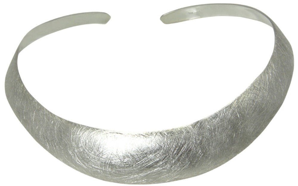 SKIELKA DESIGNSCHMUCK Halsreif Silber Halsreifen Panta Rhei" (Sterling Silber 925), hochwertige Goldschmiedearbeit aus Deutschland" von SKIELKA DESIGNSCHMUCK