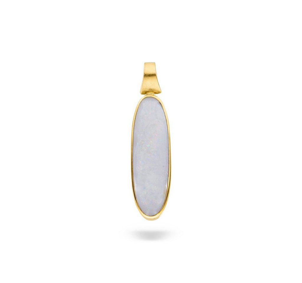 SKIELKA DESIGNSCHMUCK Kettenanhänger Opal Anhänger 6,6 ct. (Gelbgold 585), hochwertige Goldschmiedearbeit aus Deutschland von SKIELKA DESIGNSCHMUCK