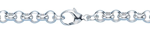 7,2 mm Erbs Armband Goldschmiedequalität aus Deutschland (Sterlingsilber 925) Damen Herren Armband von Skielka Designschmuck
