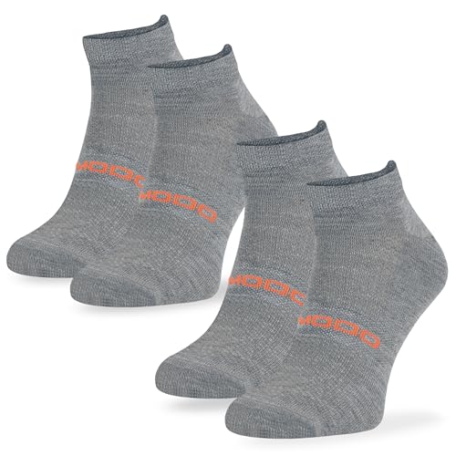 SKIETY Bequeme Laufsocken Sport Laufsocken Comodo Run10 - Wandersocken - Technische Socken - Atmungsaktiv Antibakteriell - 40% Merinowolle - Grau - Größe 39-42 - 2 Paare von SKIETY