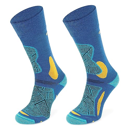 SKIETY Comodo Wandersocken Merino – Merino Socken Damen – Merino Wandersocken – Socken Merinowolle Herren – Wandersocken Sommer – Wandersocken Damen & Herren Merino von SKIETY