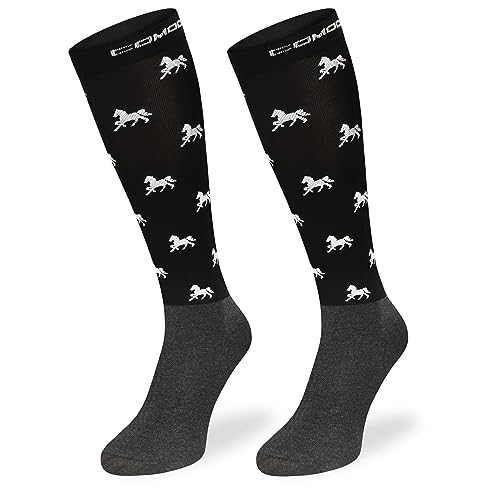 SKIETY Reitsocken Damen & Kinder – Kniestrümpfe Unisex – Reitsocken Erwachsene – Black – Größe 35-38 – 1 Stück von SKIETY