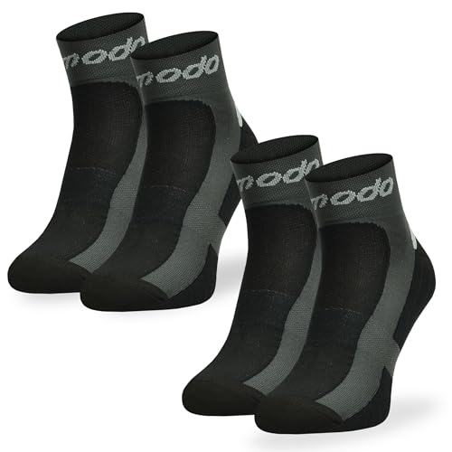 SKIETY Schnelltrocknende Thermoaktive Radsocken STB DryTex - Wandersocken - Bequeme Fahrradsocken - Made In Eu - Thermoaktiv Bergsocken - Schwarz - Größe 39-42 von SKIETY