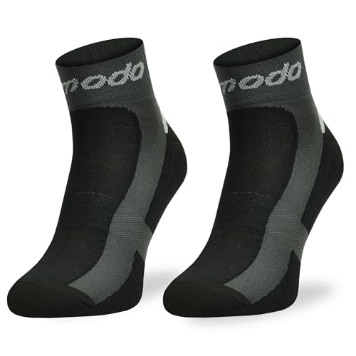 SKIETY Schnelltrocknende Thermoaktive Radsocken STB DryTex - Wandersocken - Bequeme Fahrradsocken - Made In Eu - Thermoaktiv Bergsocken - Schwarz - Größe 43-46 von SKIETY