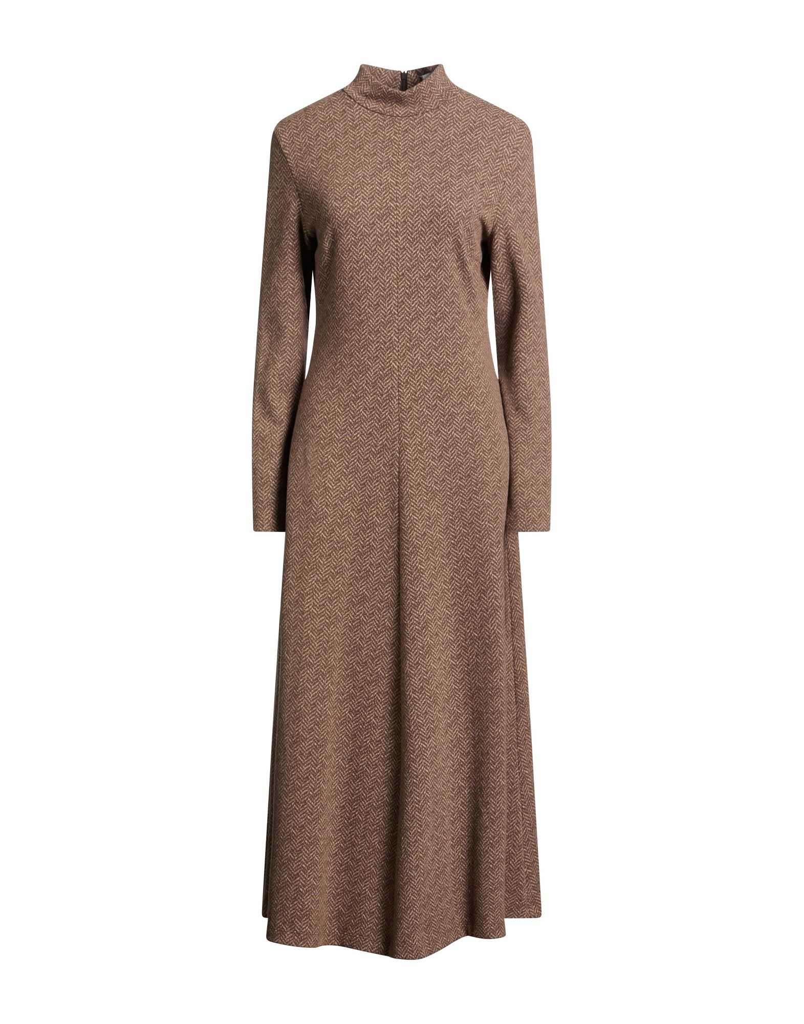 SKILLS & GENES Maxi-kleid Damen Maulwurfsgrau von SKILLS & GENES