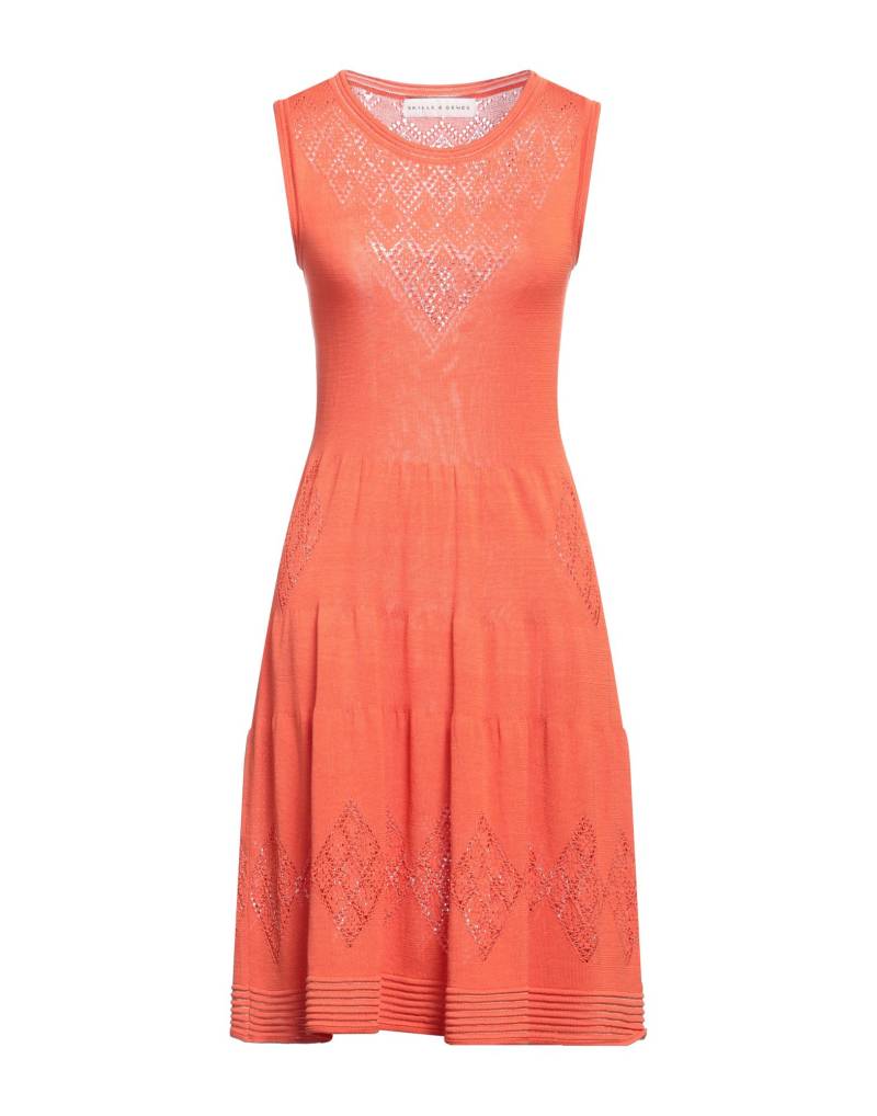 SKILLS & GENES Midi-kleid Damen Orange von SKILLS & GENES