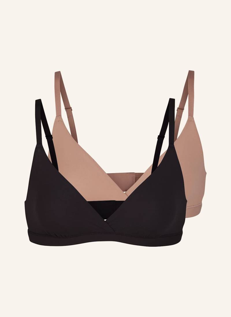 Skims 2er-Pack Bustiers Fits Everbody schwarz von SKIMS