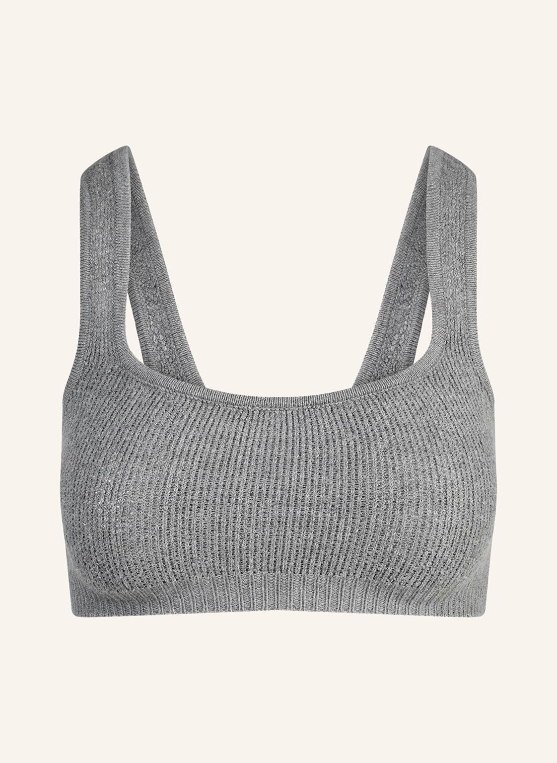 Skims Bustier Textured Knit grau von SKIMS