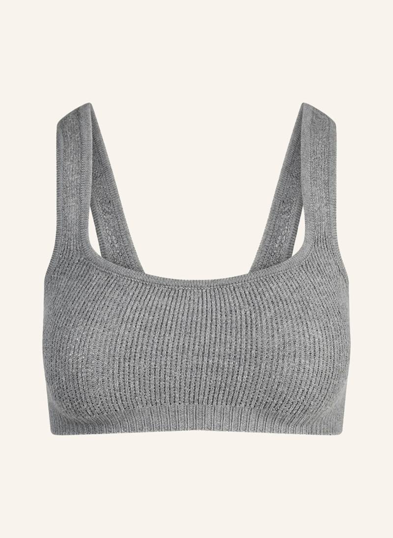 Skims Bustier Textured Knit grau von SKIMS