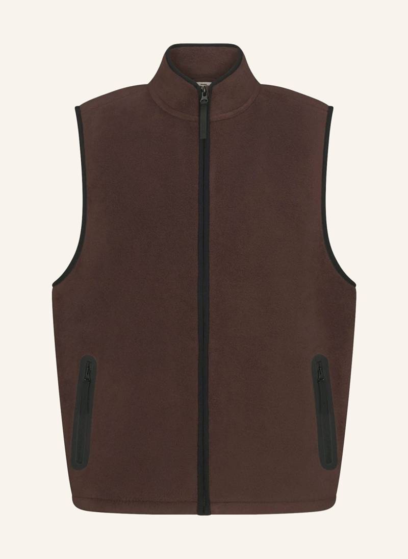 Skims Lounge-Fleeceweste Arctic Fleece braun von SKIMS