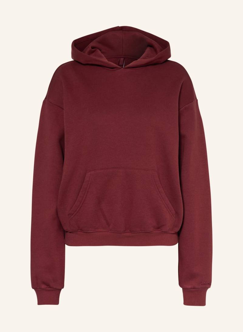 Skims Lounge-Hoodie Cotton-Fleece rot von SKIMS