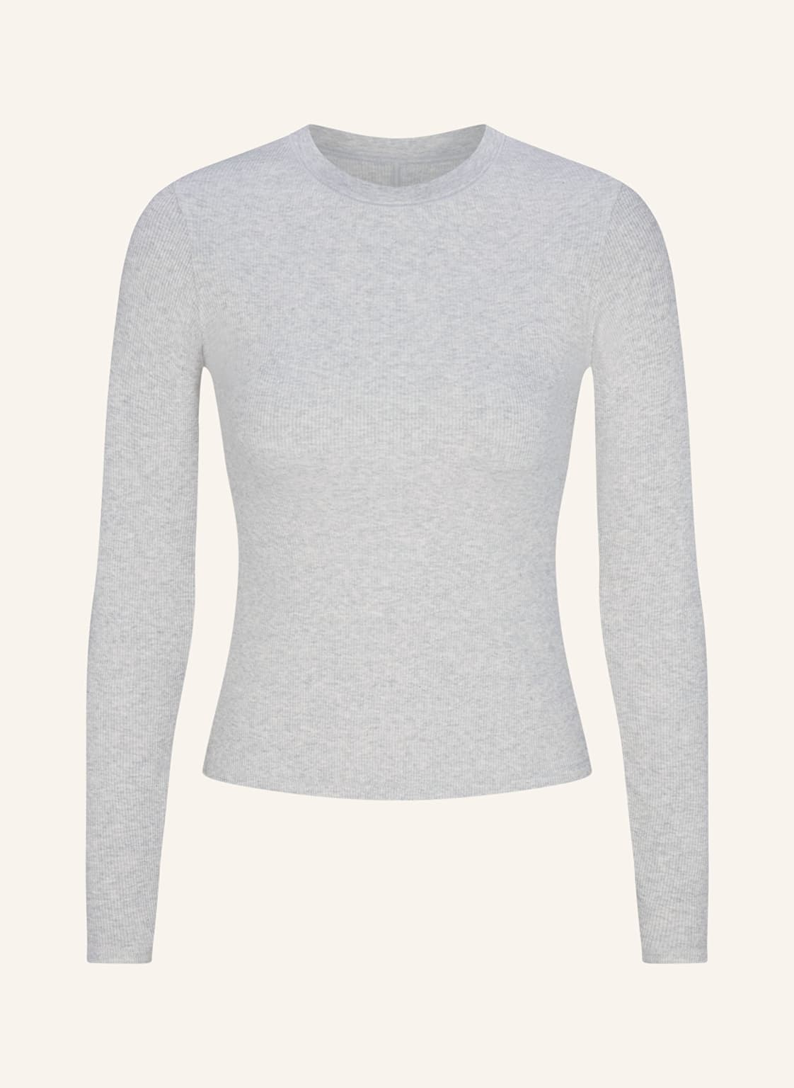 Skims Lounge-Shirt Cotton Rib grau von SKIMS
