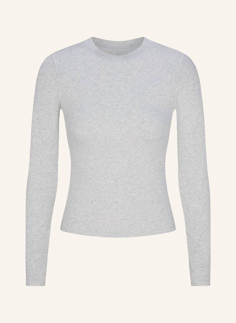 Skims Lounge-Shirt Cotton Rib grau von SKIMS