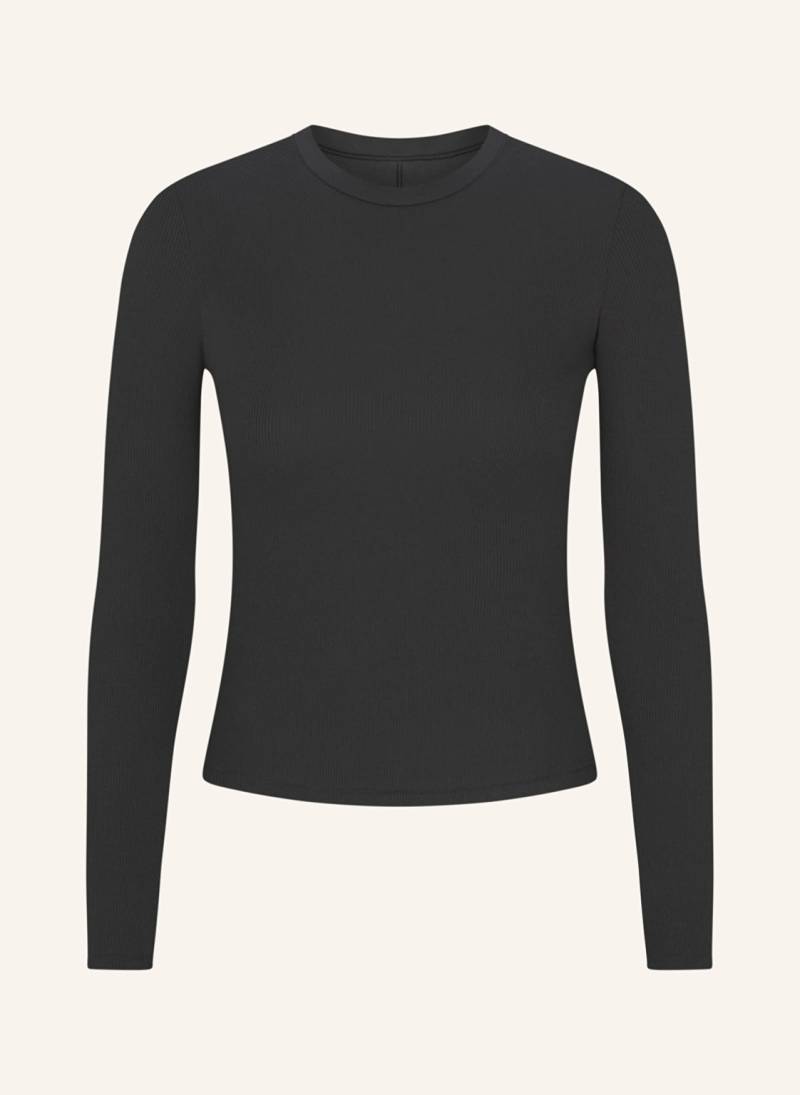 Skims Lounge-Shirt Cotton Rib schwarz von SKIMS