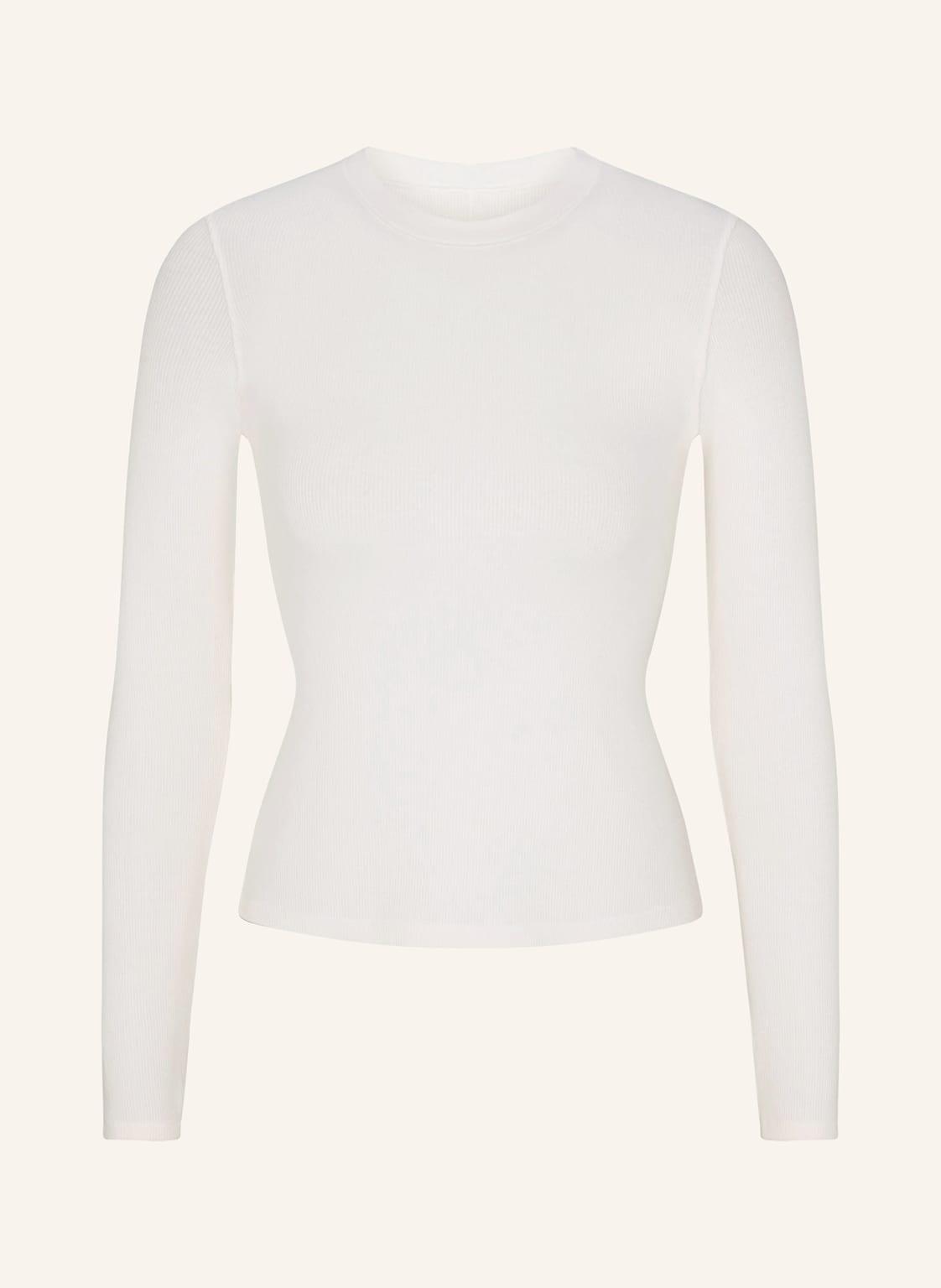 Skims Lounge-Shirt Cotton Rib weiss von SKIMS