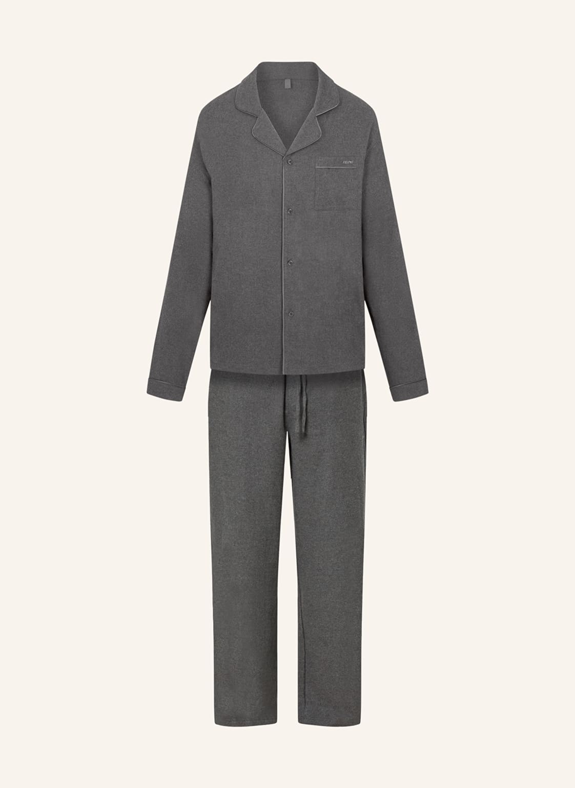 Skims Schlafanzug Flannel Aus Flanell grau von SKIMS