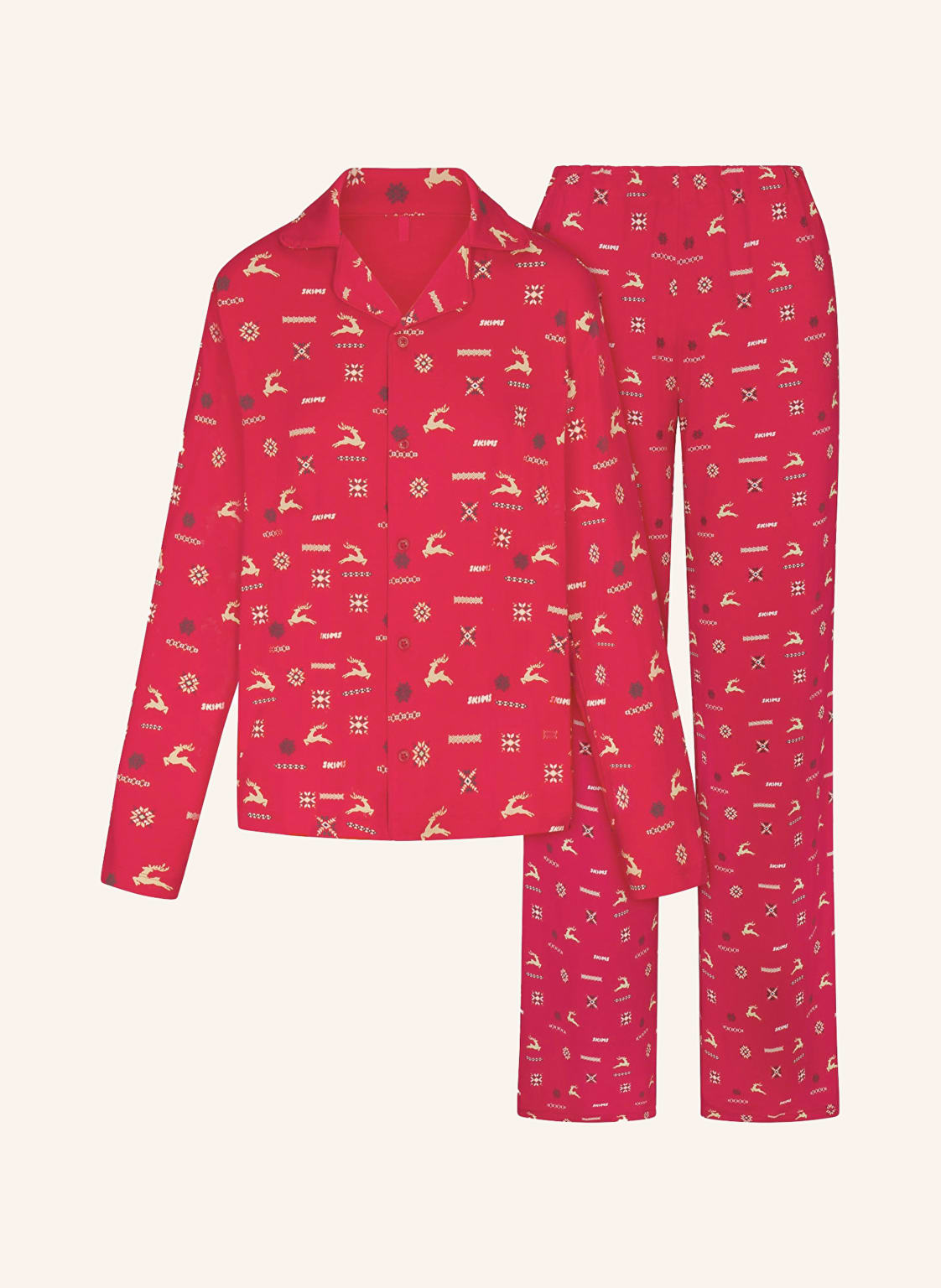 Skims Schlafanzug Skims Sleep rot von SKIMS