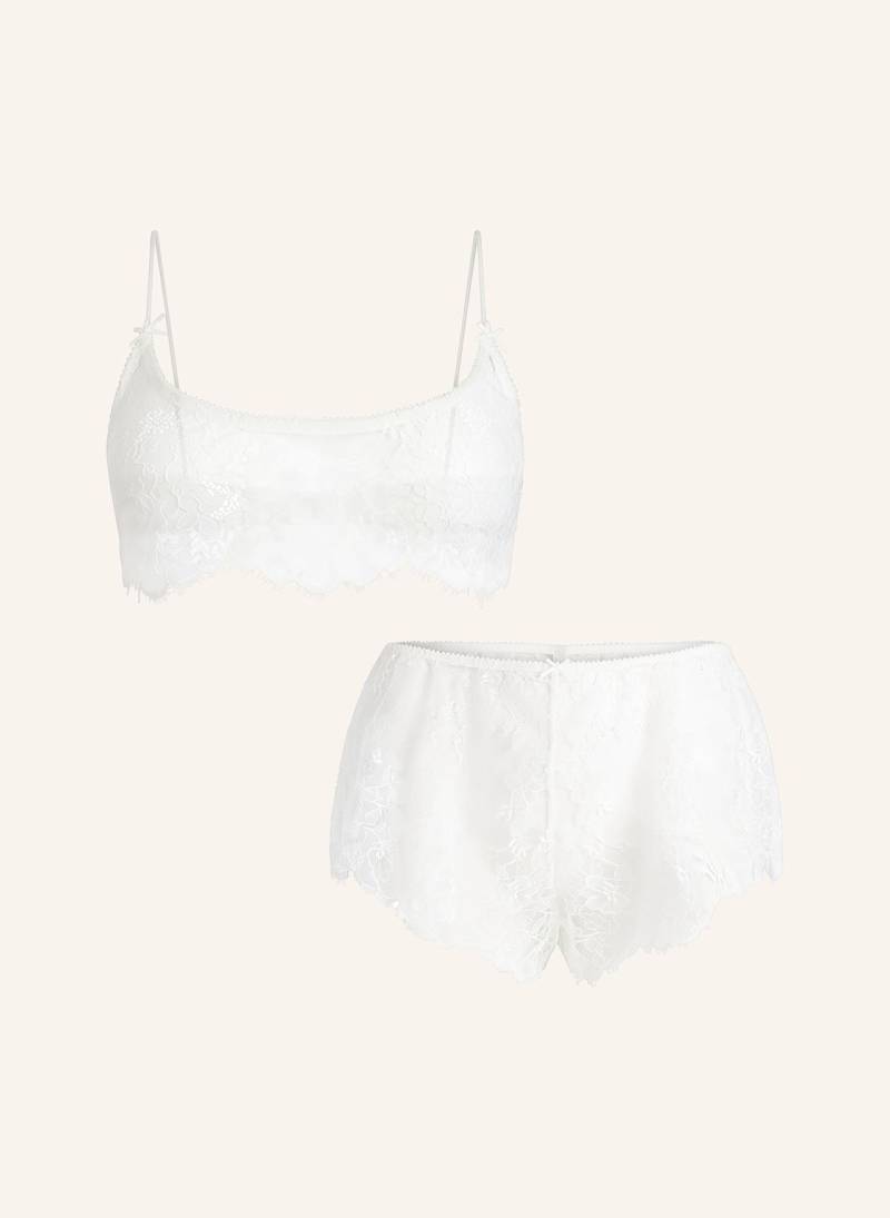 Skims Set Ultra Fine: Bustier Und Panty weiss von SKIMS