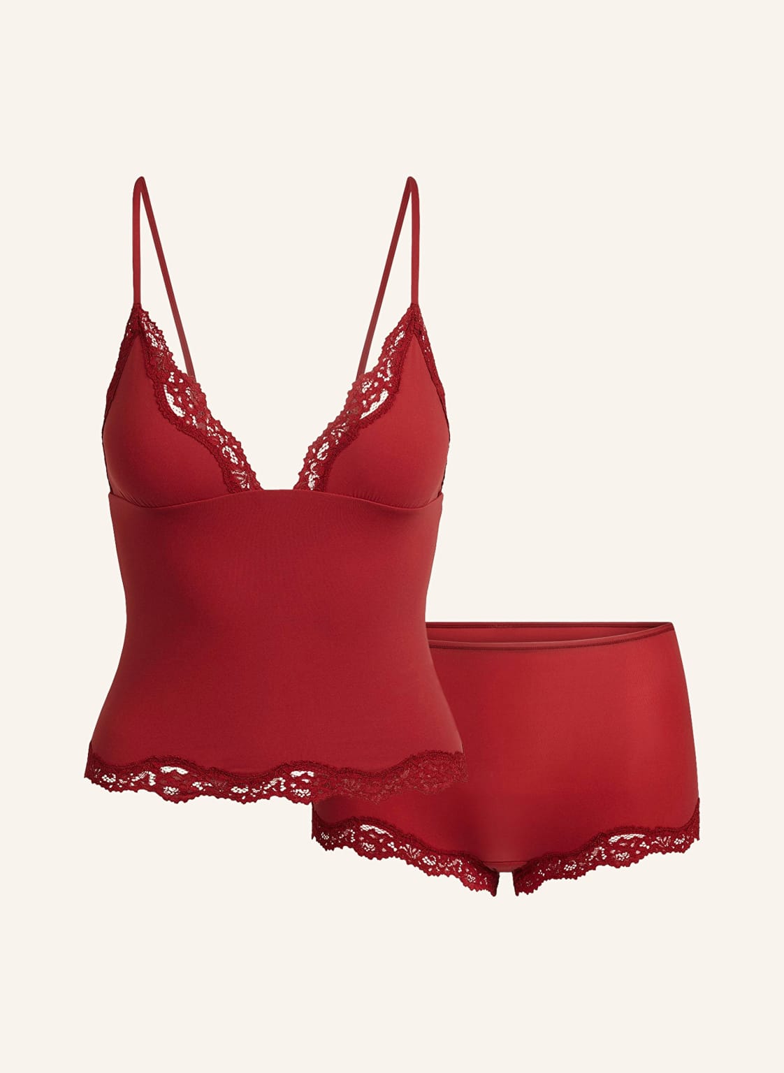 Skims Shorty-Schlafanzug Fits Everybody braun von SKIMS