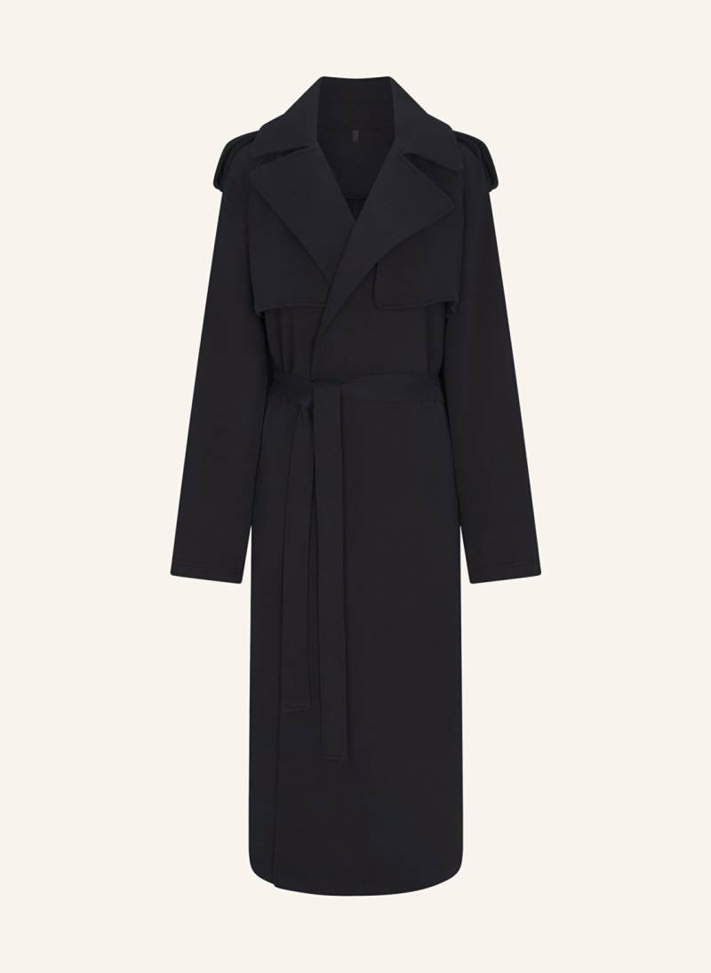 Skims Trenchcoat Boyfriend Fleece schwarz von SKIMS