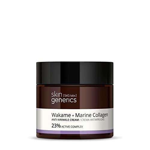Skin Generics - Anti-Falten-Gesichtscreme 50 ml - 23% Wakame-Extrakt - Gesichtscreme für Frauen mit Hyaluronsäure und Vitamin E - reduziert Falten und Mimikfältchen Skin Generics - Anti-Falten-Gesichtscreme 50 ml - 23% Wakame-Extrakt - Gesichtscreme für Frauen mit Hyaluronsäure und Vitamin E - reduziert Falten und Mimikfältchen von SKIN GENERICS SKG LABS