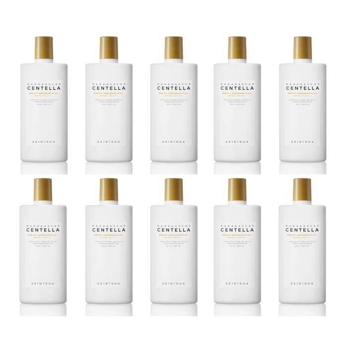 SKIN1004 - Madagascar Centella Air-Fit Suncream Plus SPF50+ PA++++ - 50ml (10ea) Set von SKIN1004