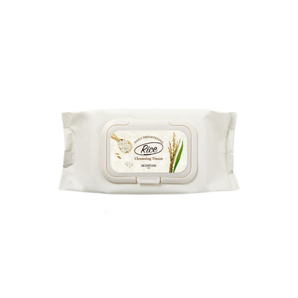 SKINFOOD - Rice Daily Brightening Cleansing Tissue - 80stücke von SKINFOOD