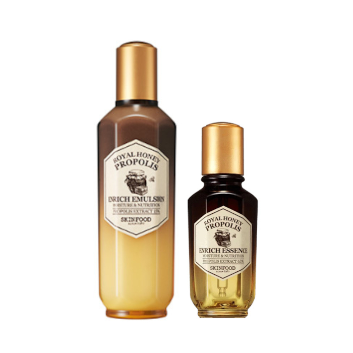 SKINFOOD - Royal Honey Propolis Enrich Emulsion - 160ml (1ea) + Essence - 50ml (1ea) Set von SKINFOOD