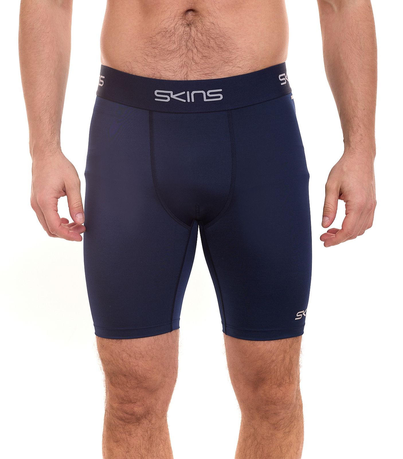 SKINS DNAmic FORCE Herren Sport-Shorts mit DNAmic Gradient Compression Technologie Kompressions-Bekleidung DF00010022041 Dunkelblau von SKINS