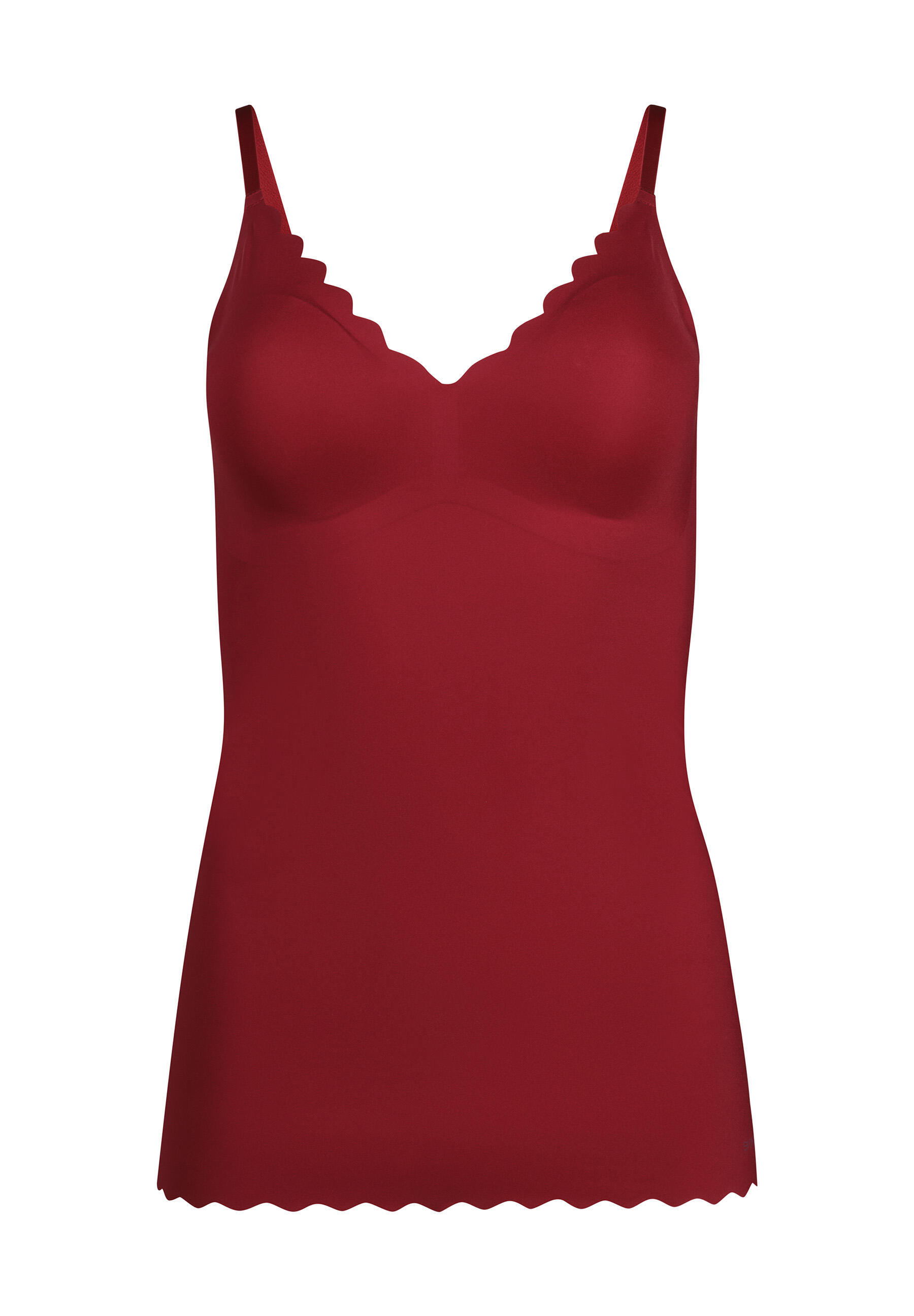 SKINY - SKINY Damen Spaghettishirt herausn. Pads Micro Essentials biking red - Gr. - 40 von SKINY