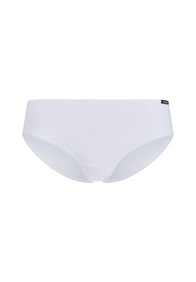 SKINY - Skiny Damen Midi Slip Cotton Essentials white - Gr. - 40 von SKINY